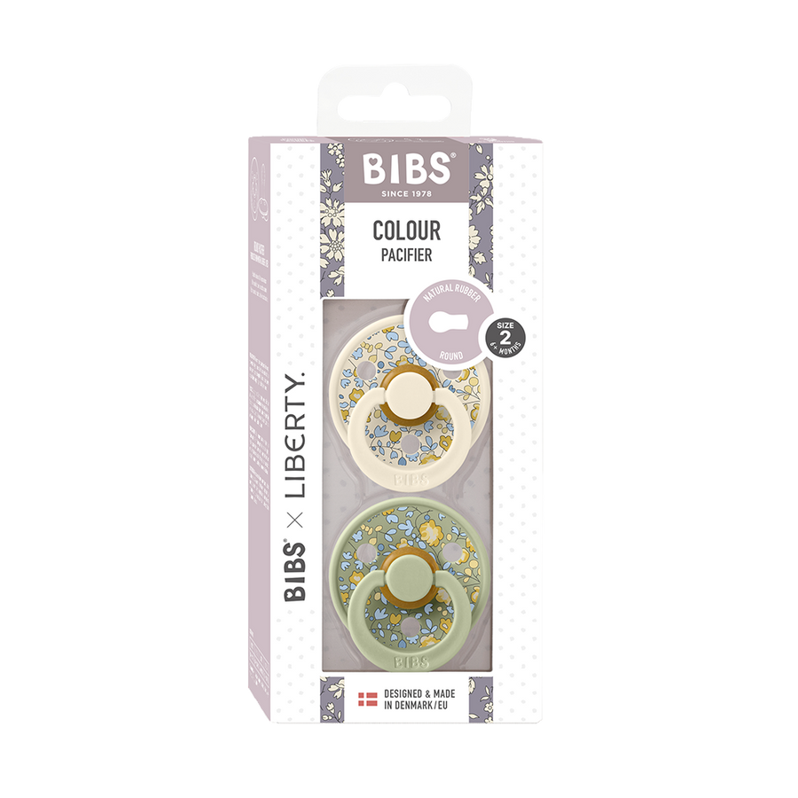 BIBS x LIBERTY Colour Latex Pacifiers - 2 Pack - Personalisable Baby Products Sold and Personalised by JustBørn
