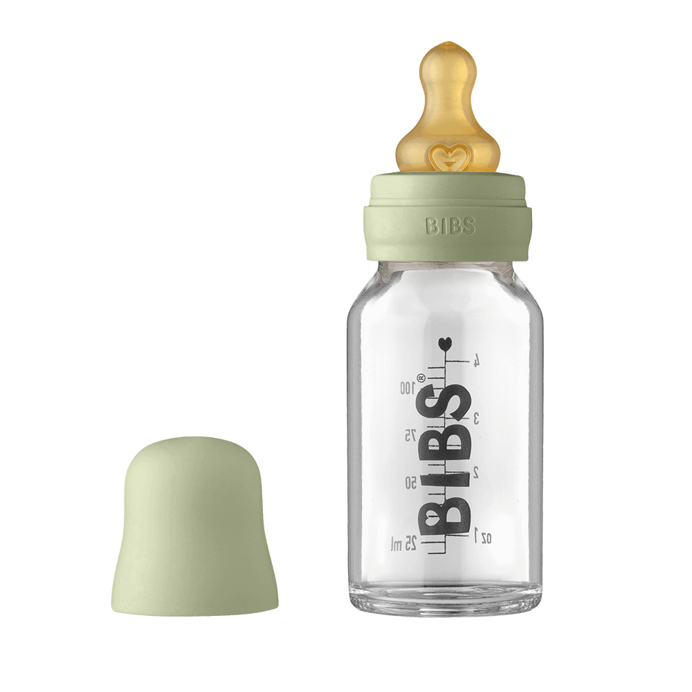 Sage BIBS Baby Glass Bottle Complete Set by BIBS sold by Just Børn