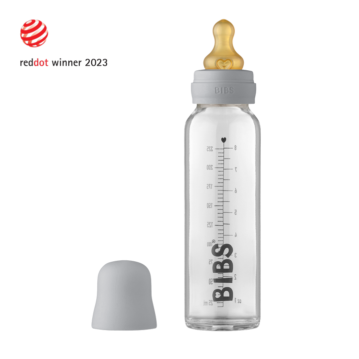 Cloud BIBS Baby Glass Bottle Complete Set by BIBS sold by Just Børn