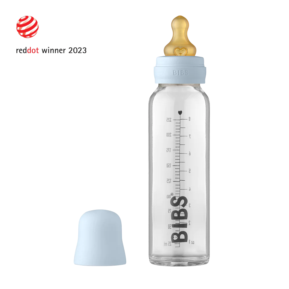 Baby Blue BIBS Baby Glass Bottle Complete Set by BIBS sold by Just Børn