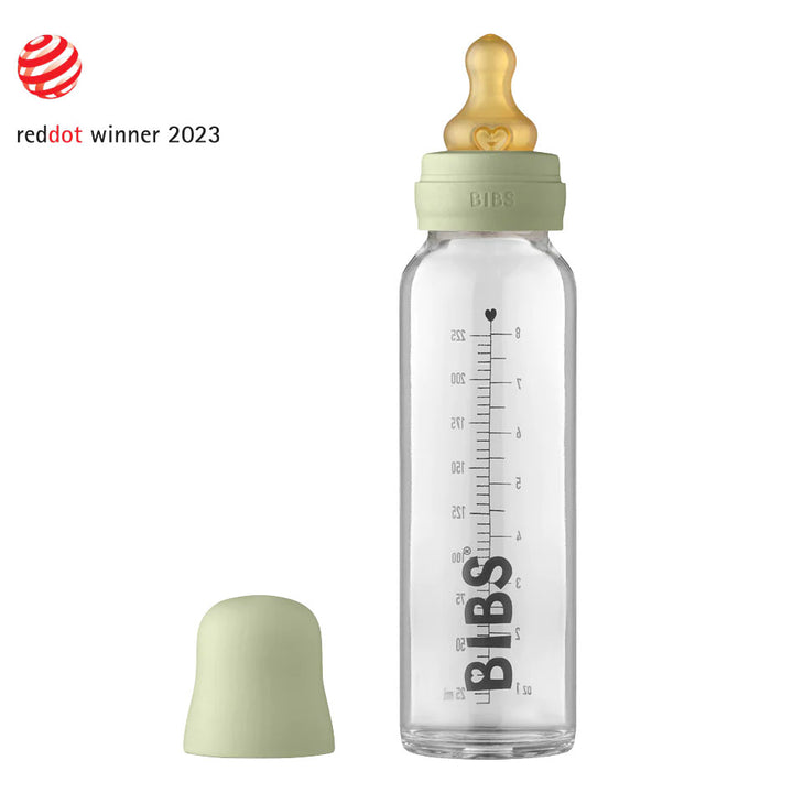Sage BIBS Baby Glass Bottle Complete Set by BIBS sold by Just Børn