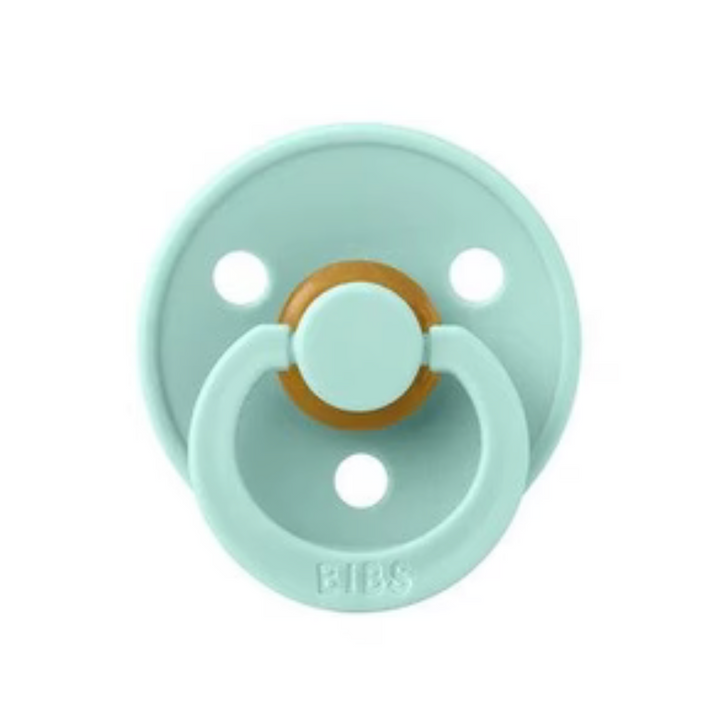 BIBS Colour Natural Rubber Latex Pacifiers (Size 1 & 2) Mint - Personalisable Baby Products Sold and Personalised by JustBørn