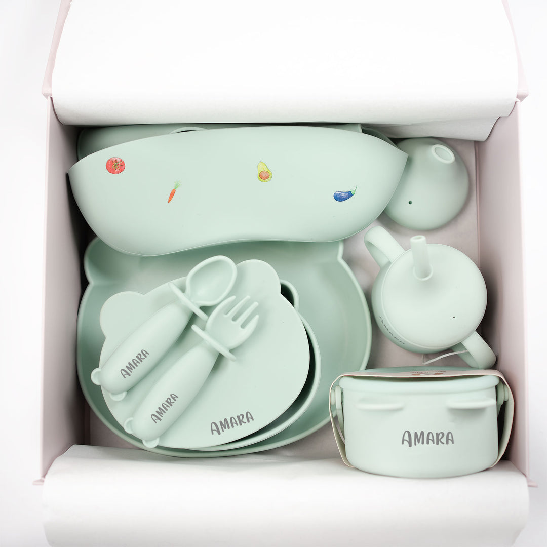  JBØRN Baby Weaning Essentials Gift Box | Personalisable by Just Børn sold by Just Børn