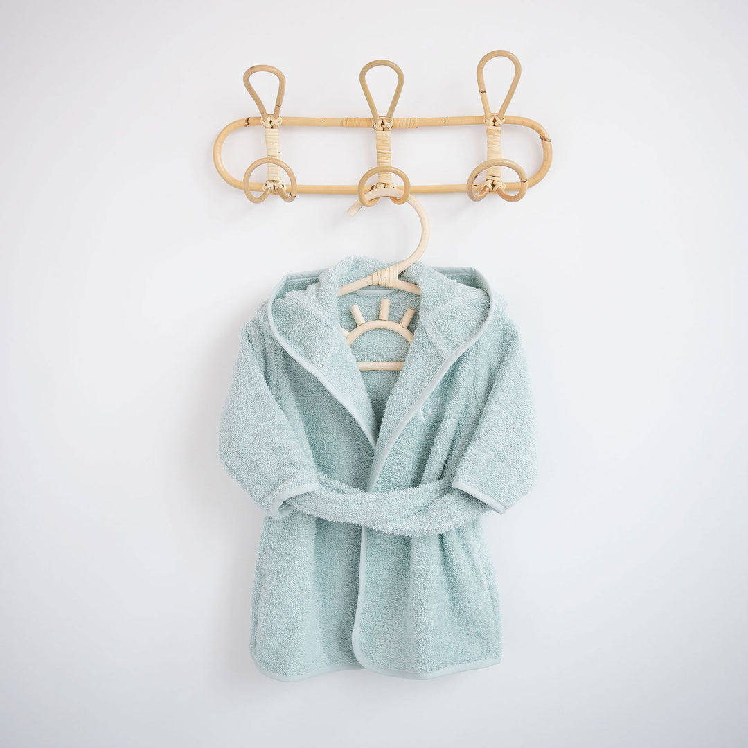 Mint JBØRN Organic Cotton Baby Hooded Towelling Bath Robe by Just Børn sold by Just Børn