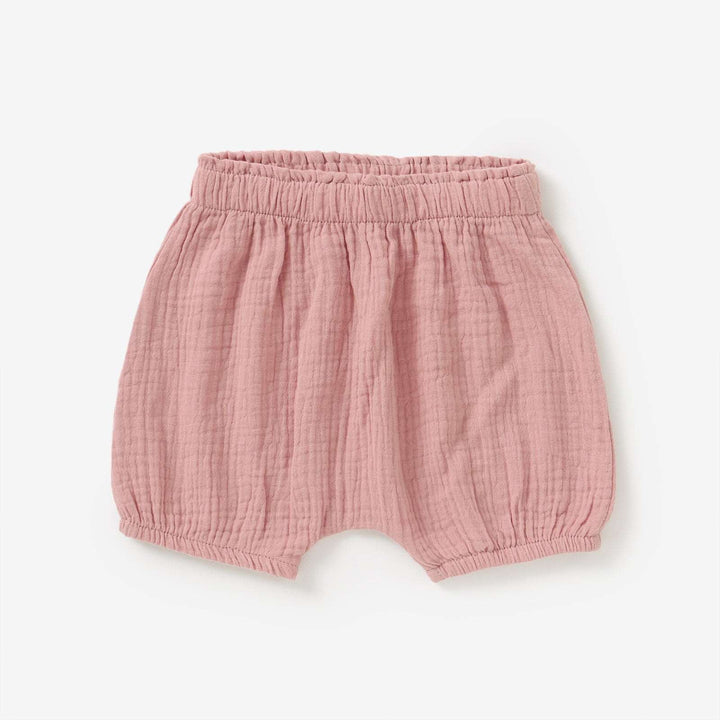 Powder Blush JBØRN Organic Cotton Muslin Baby Shorts by Just Børn sold by Just Børn