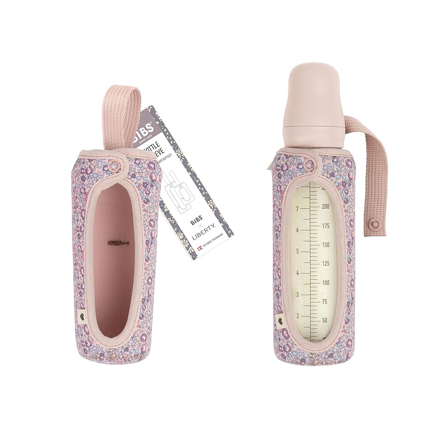 BIBS x LIBERTY Protective Cover Sleeve for Glass Baby Bottle - Personalisable Baby Products Sold and Personalised by JustBørn
