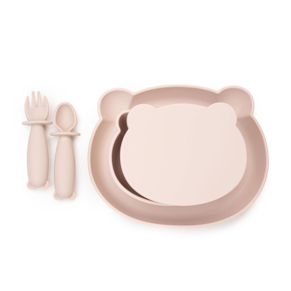 JBØRN Baby Meal Time Set | Weaning Set | Personalisable Blush No - Personalisable Baby Products Sold and Personalised by JustBørn