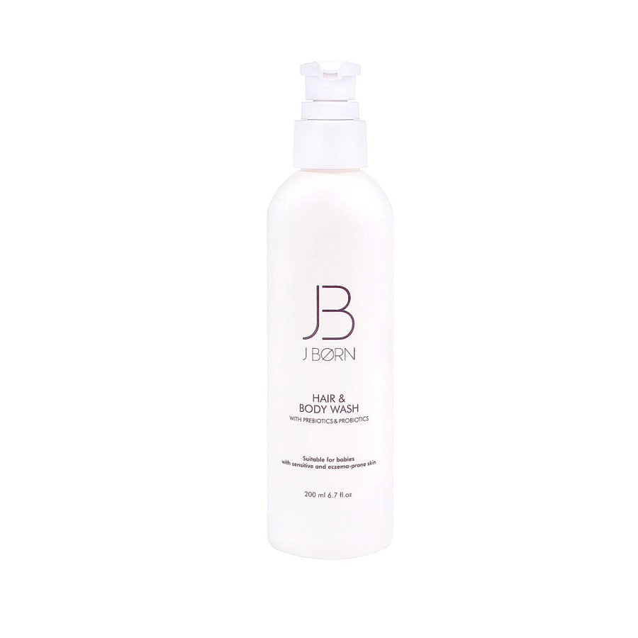 JBØRN Baby Shampoo & Body Wash for Sensitive Skin - Personalisable Baby Products Sold and Personalised by JustBørn