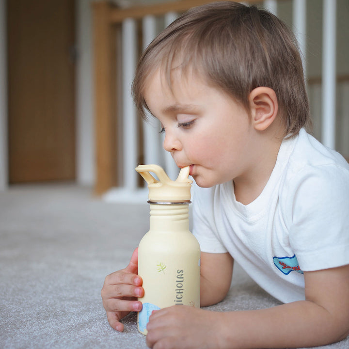 JBØRN Personalised Stainless Steel Kids Water Bottle - Personalisable Baby Products Sold and Personalised by JustBørn