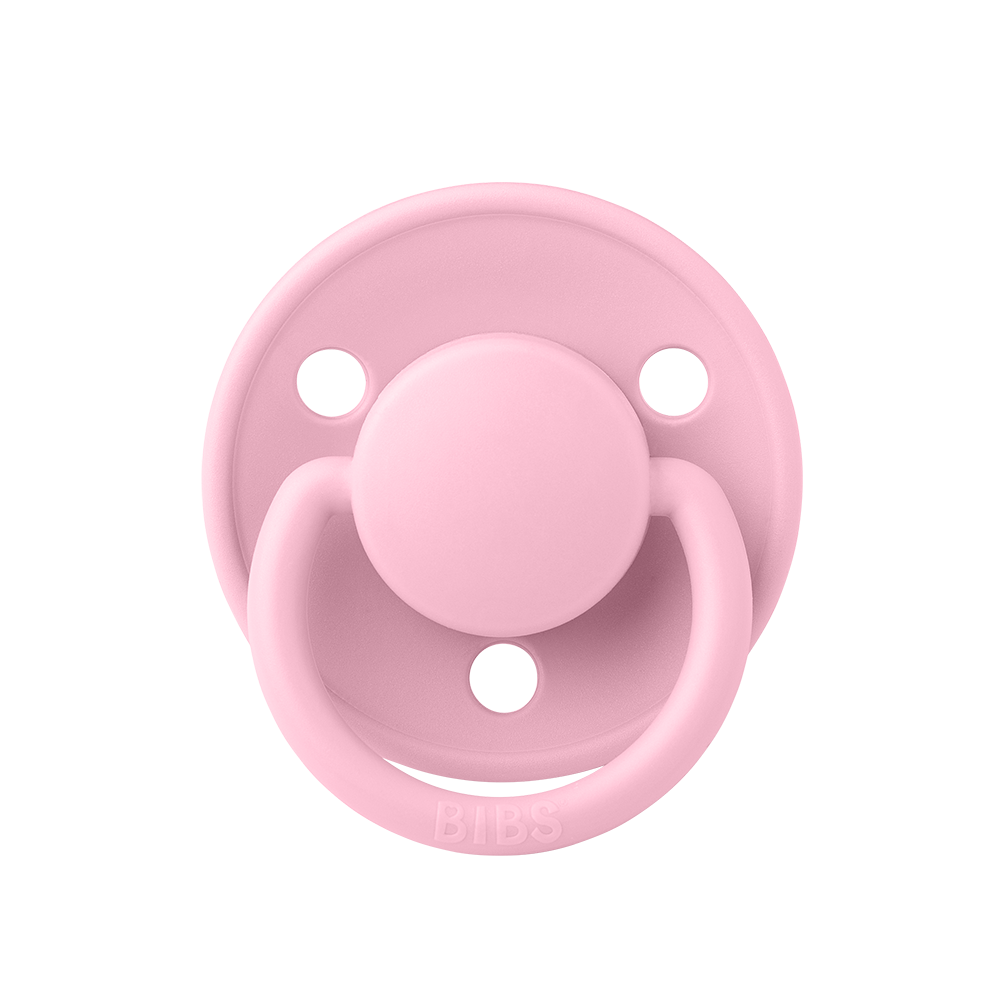 Baby Pink BIBS De Lux Natural Rubber Latex Pacifiers by BIBS sold by Just Børn