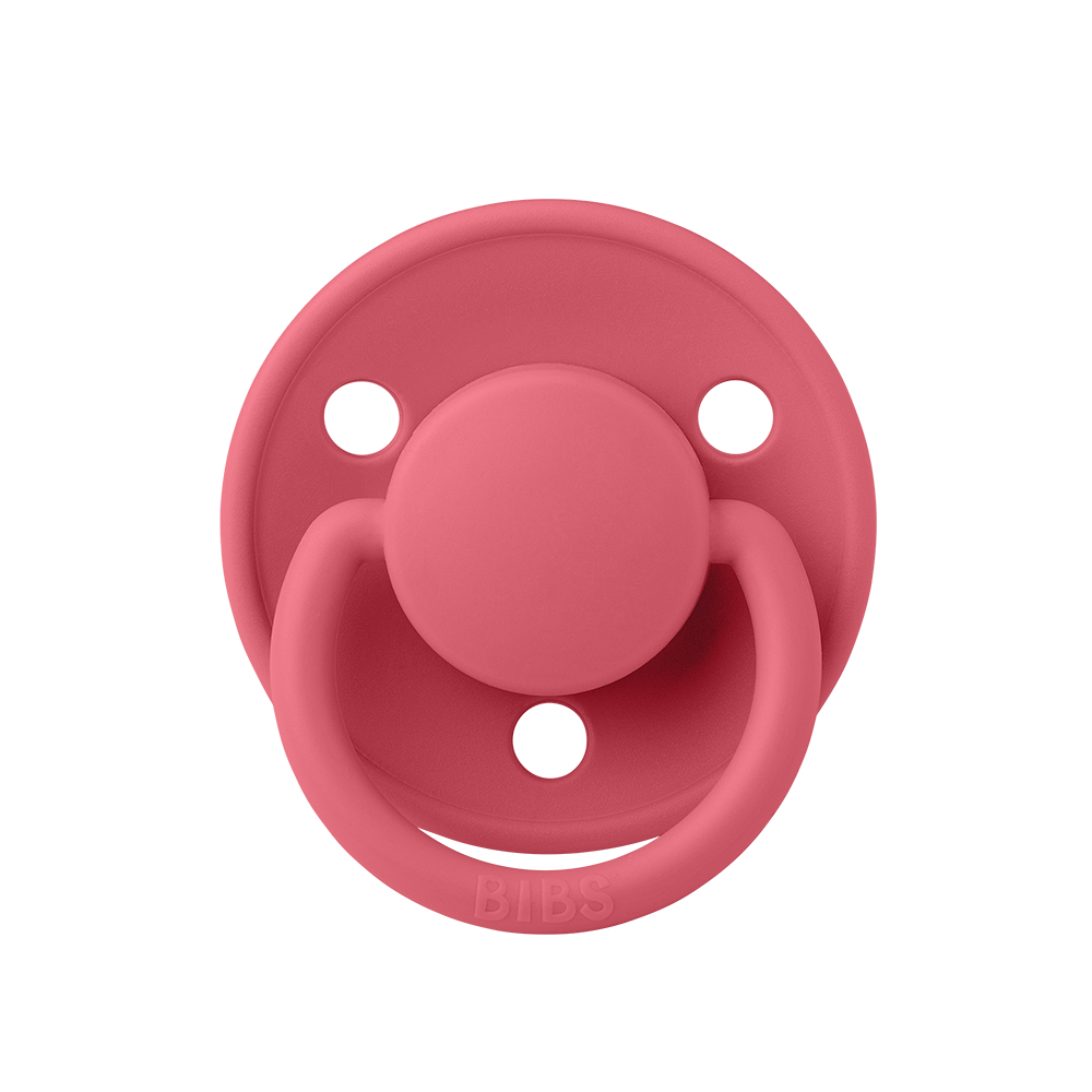 Coral BIBS De Lux Natural Rubber Latex Pacifiers by BIBS sold by Just Børn