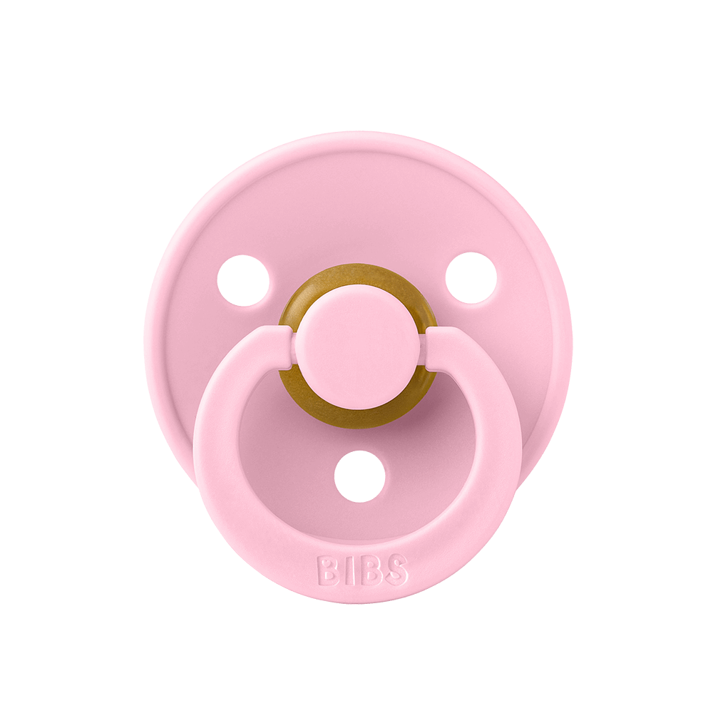 Baby Pink BIBS Colour Natural Rubber Latex Pacifiers (Size 1 & 2) by BIBS sold by Just Børn
