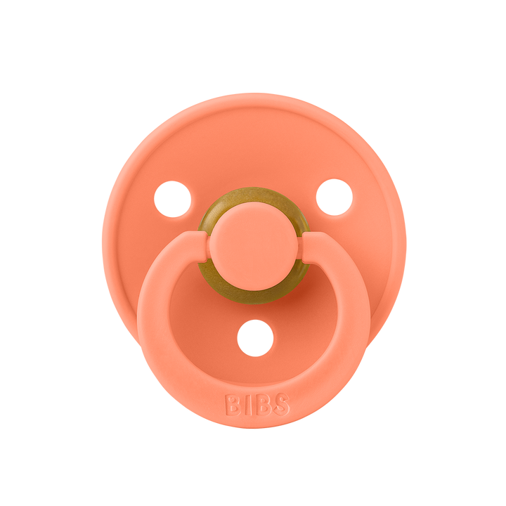 Papaya BIBS Colour Natural Rubber Latex Pacifiers (Size 1 & 2) by BIBS sold by Just Børn