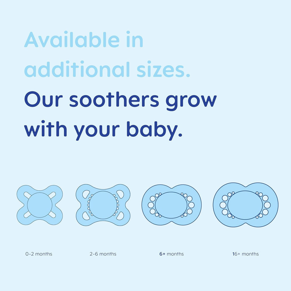 MAM Original Soother 0+/ 2-6 Months & Matching Pacifier Clip - Personalisable Baby Products Sold and Personalised by JustBørn