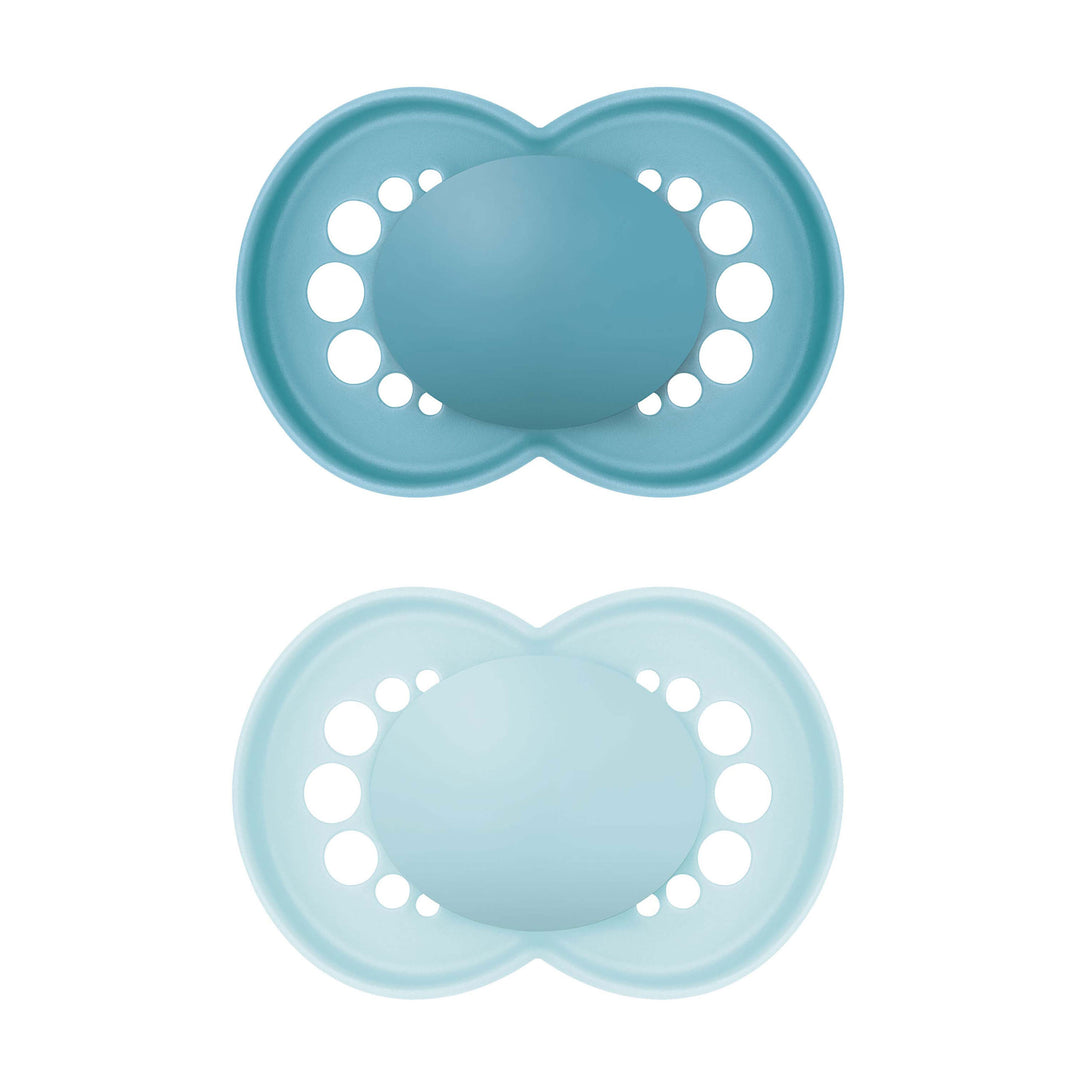 MAM Original Soother 16+ Months Teal Blue & Baby Blue No - Personalisable Baby Products Sold and Personalised by JustBørn