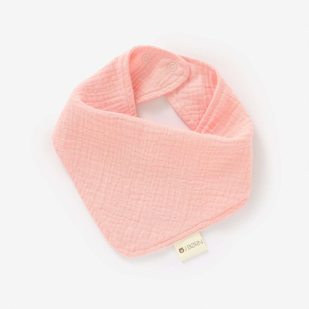 Baby Pink JBØRN Organic Cotton Muslin Baby Dribble Bib | Personalisable by Just Børn sold by Just Børn