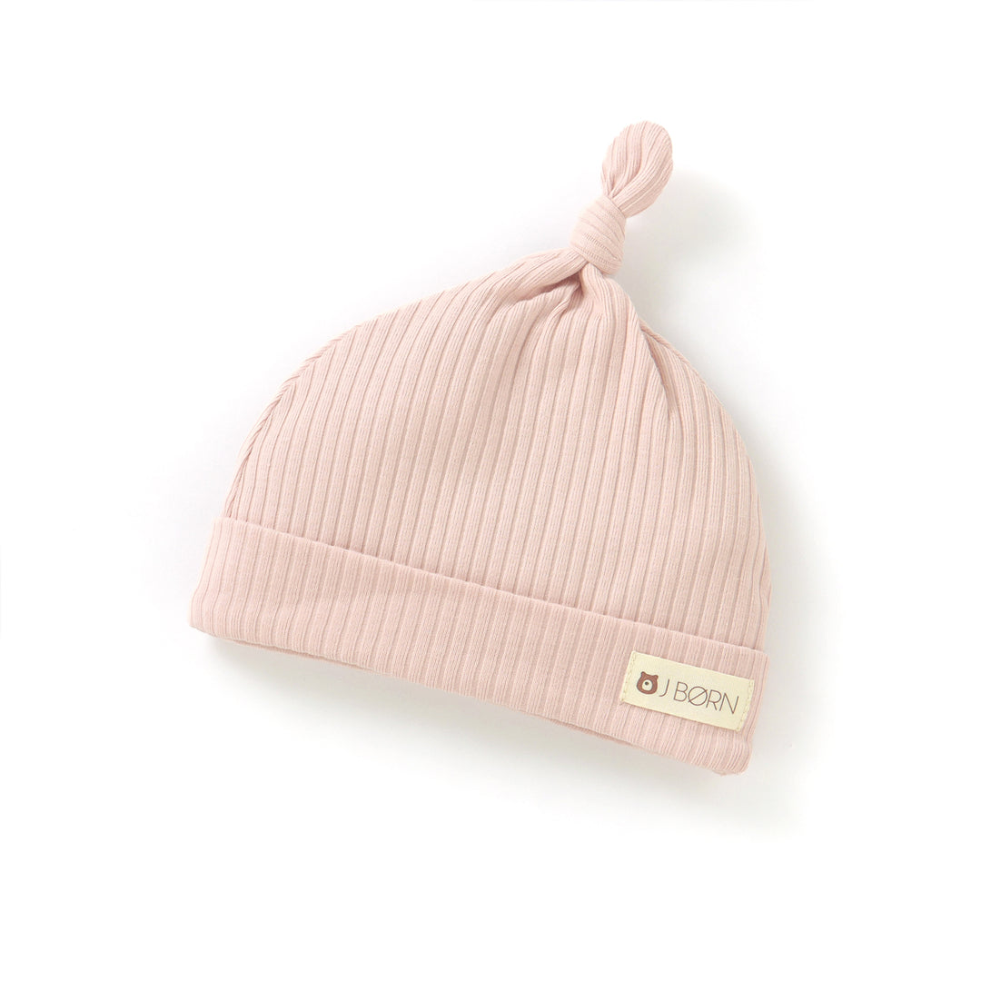ribbed Blush Pink JBørn - Organic Cotton Ribbed Baby Hat by Just Børn sold by Just Børn