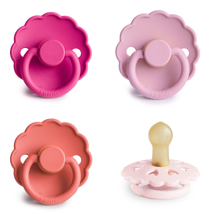 FRIGG Natural Rubber Latex Pacifier Pack of 4 - Personalisable Baby Products Sold and Personalised by JustBørn