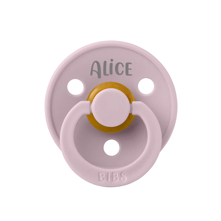 Dusky Lilac BIBS Colour Natural Rubber Latex Pacifiers (Size 1 & 2) | Personalised by BIBS sold by Just Børn