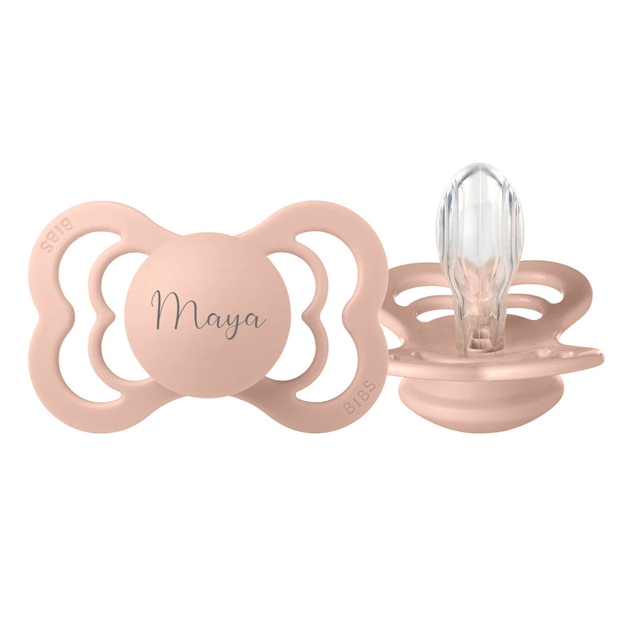 Blush BIBS SUPREME Silicone Pacifiers by BIBS sold by Just Børn