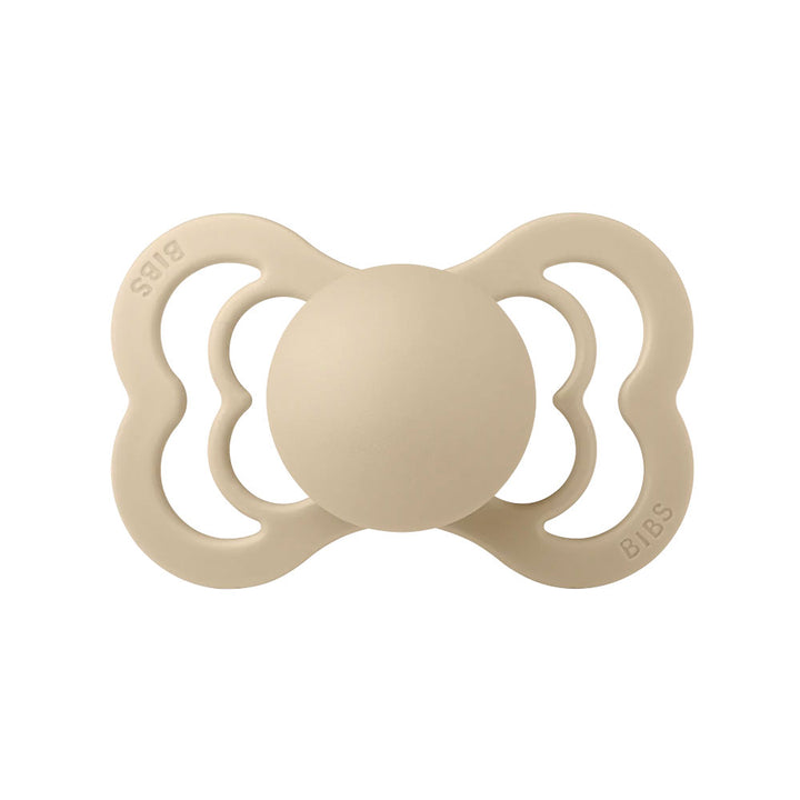 BIBS SUPREME Symmetrical Silicone Pacifiers Vanilla No - Personalisable Baby Products Sold and Personalised by JustBørn
