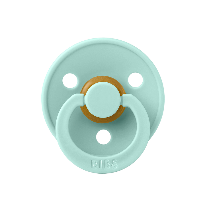 BIBS Colour Natural Rubber Latex Pacifiers Size 1 & 2 Nordic Mint - Personalisable Baby Products Sold and Personalised by JustBørn