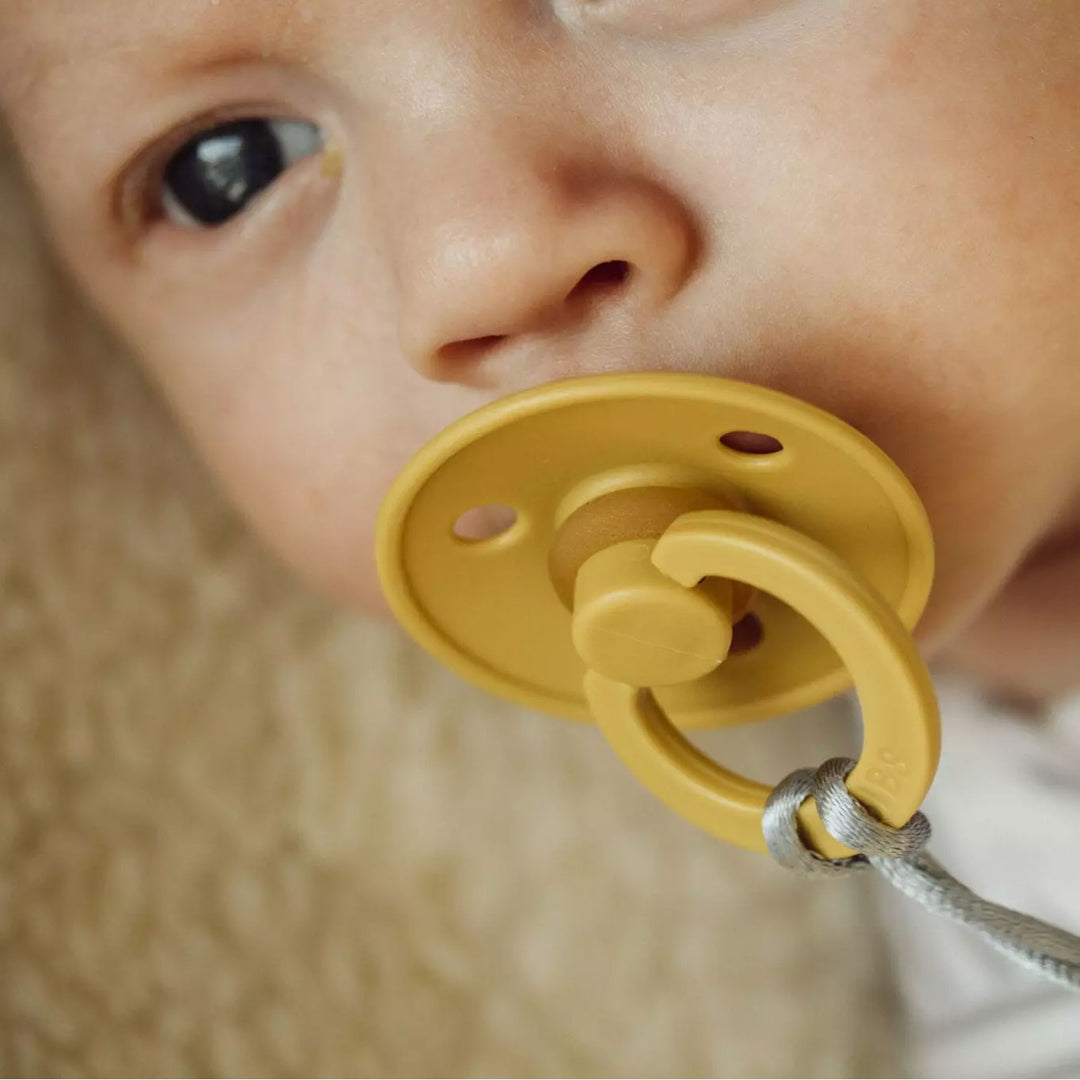  BIBS Colour Natural Rubber Latex Pacifiers | 4 Pack | Size 1 (0-6mths) by BIBS sold by Just Børn