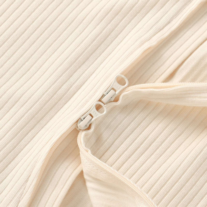 JBØRN Organic Cotton Ribbed Baby Sleep Suit and Hat - Personalisable Baby Products Sold and Personalised by JustBørn