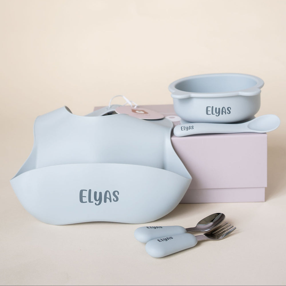 JBØRN Baby Weaning Starter Gift Box - Personalisable Baby Products Sold and Personalised by JustBørn