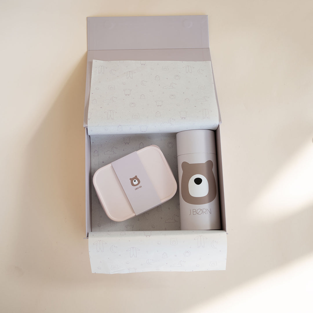 JBØRN Personalised Water Bottle & Lunch Box Set | Gift Box - Personalisable Baby Products Sold and Personalised by JustBørn
