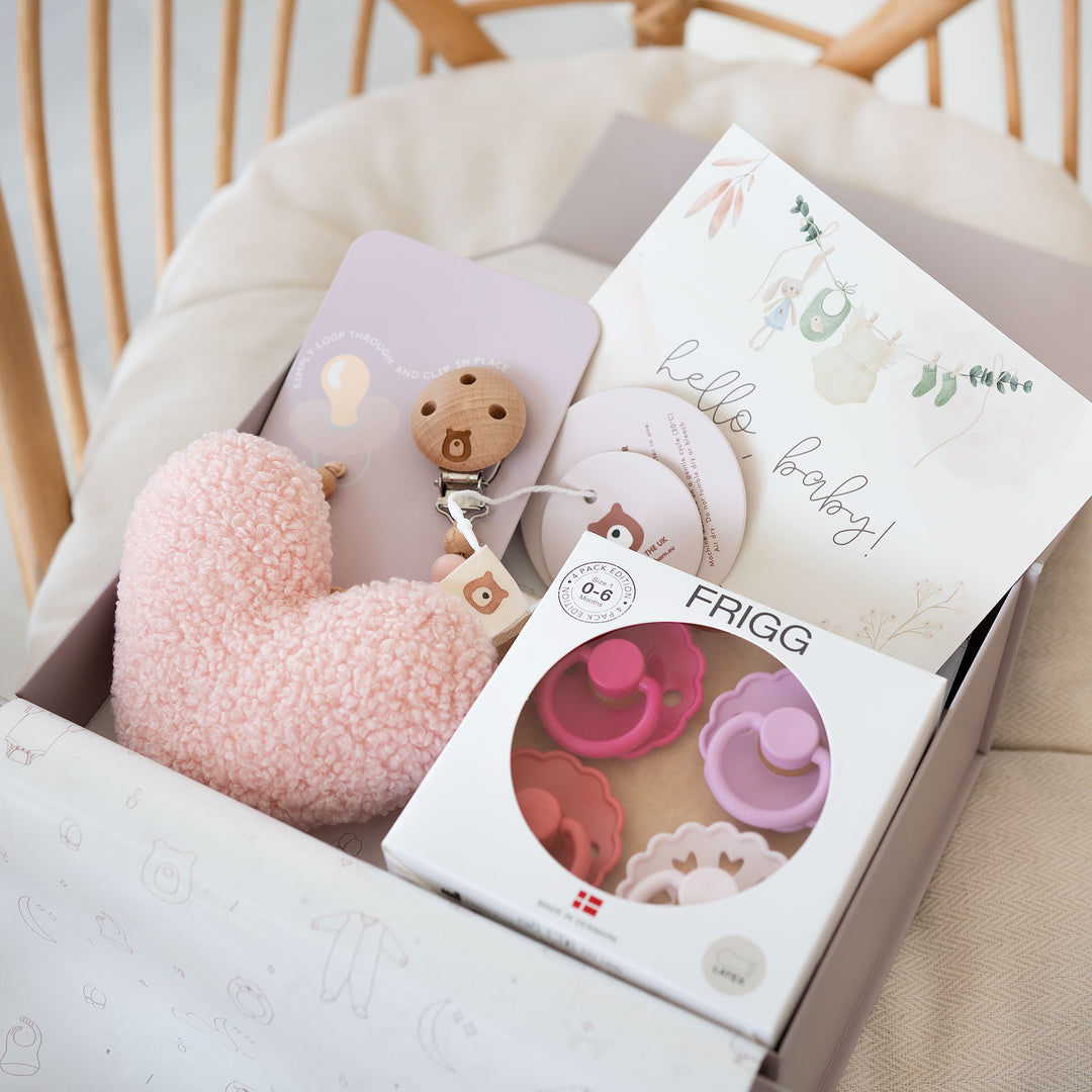 FRIGG Latex Pacifiers Set & Matching Holders - Personalisable Baby Products Sold and Personalised by JustBørn