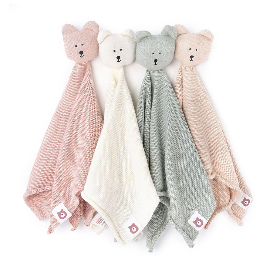 JBØRN Bear Knit Comforter Ivory No - Personalisable Baby Products Sold and Personalised by JustBørn