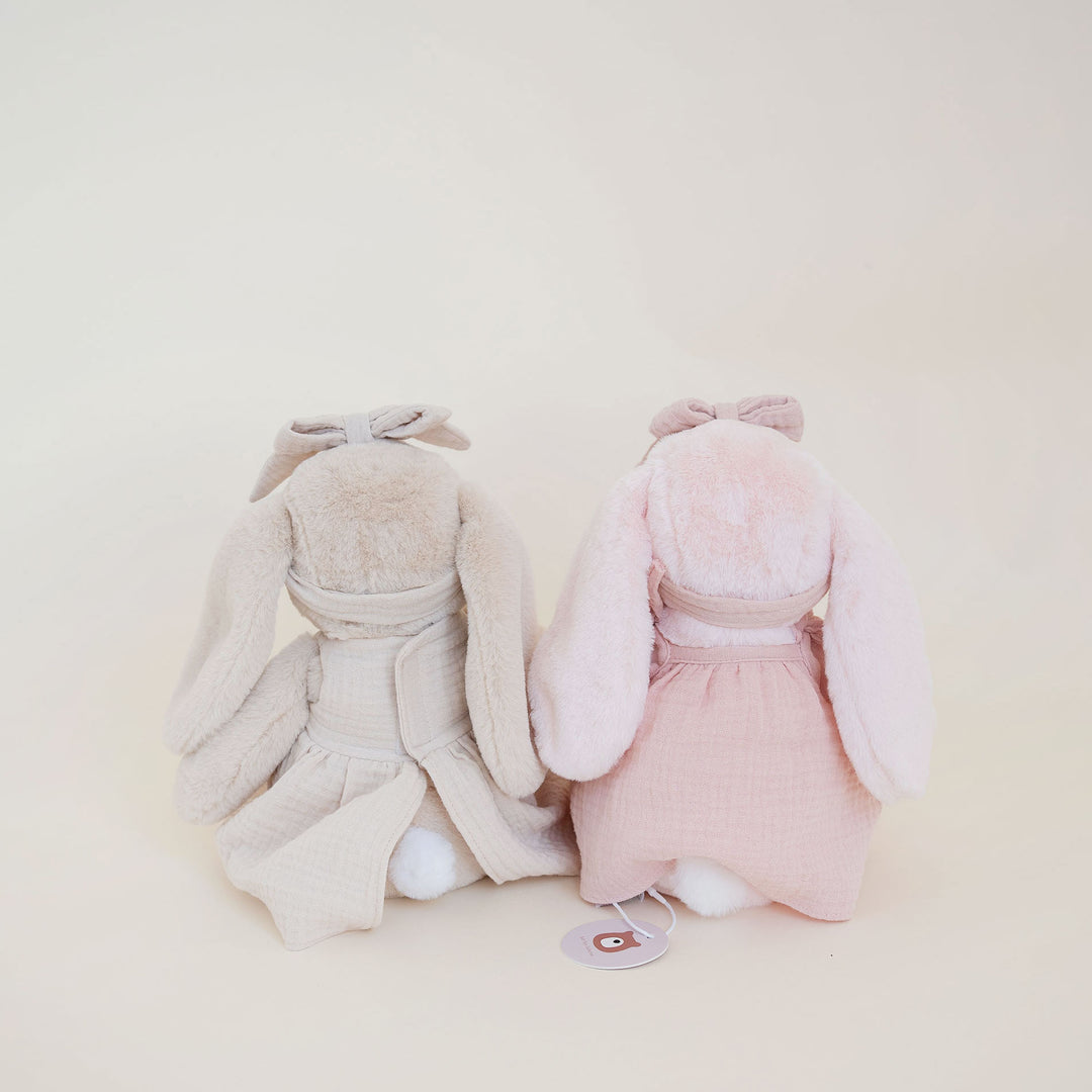 JBØRN Blossom Bunny Soft Toy with Personalised Outfit - Personalisable Baby Products Sold and Personalised by JustBørn