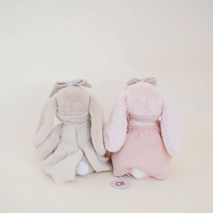 JBØRN Blossom Bunny Soft Toy with Personalised Outfit - Personalisable Baby Products Sold and Personalised by JustBørn