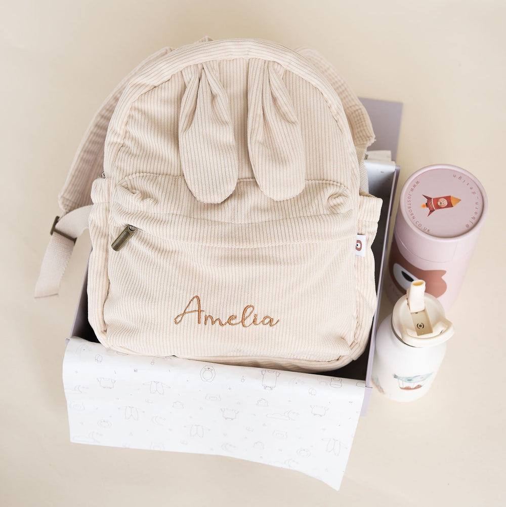 JBØRN Personalised Backpack & Water Bottle Set - Personalisable Baby Products Sold and Personalised by JustBørn