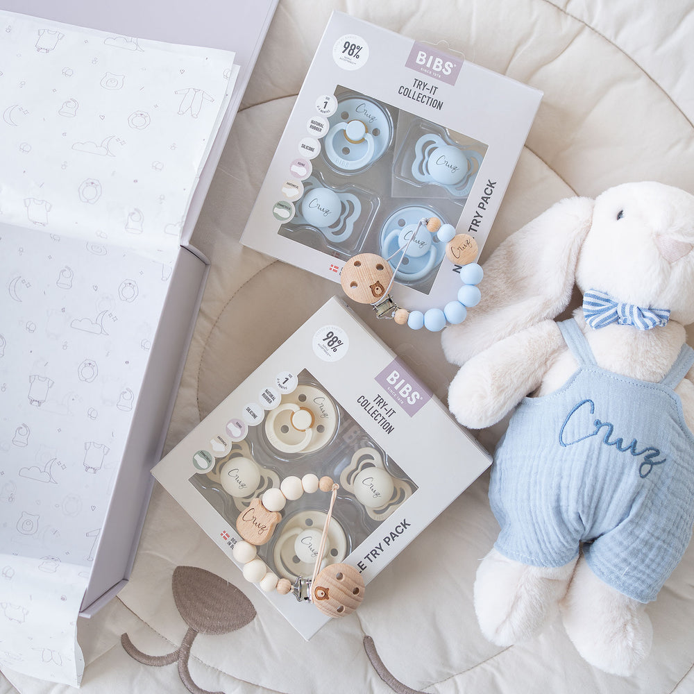 JBØRN Bear Pacifier Clip | Personalised - Personalisable Baby Products Sold and Personalised by JustBørn