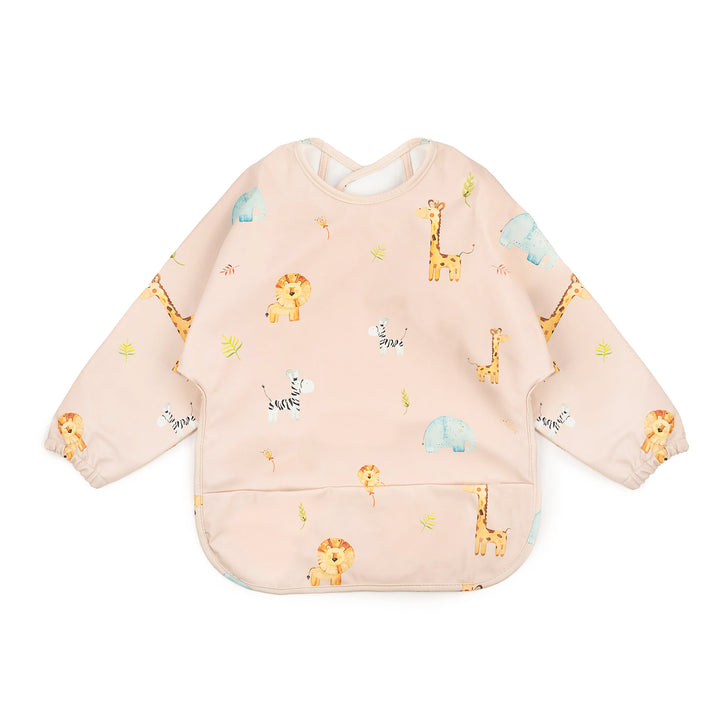 JBØRN Long Sleeve Baby Feeding Bib with Personalised Travel Bag - Personalisable Baby Products Sold and Personalised by JustBørn