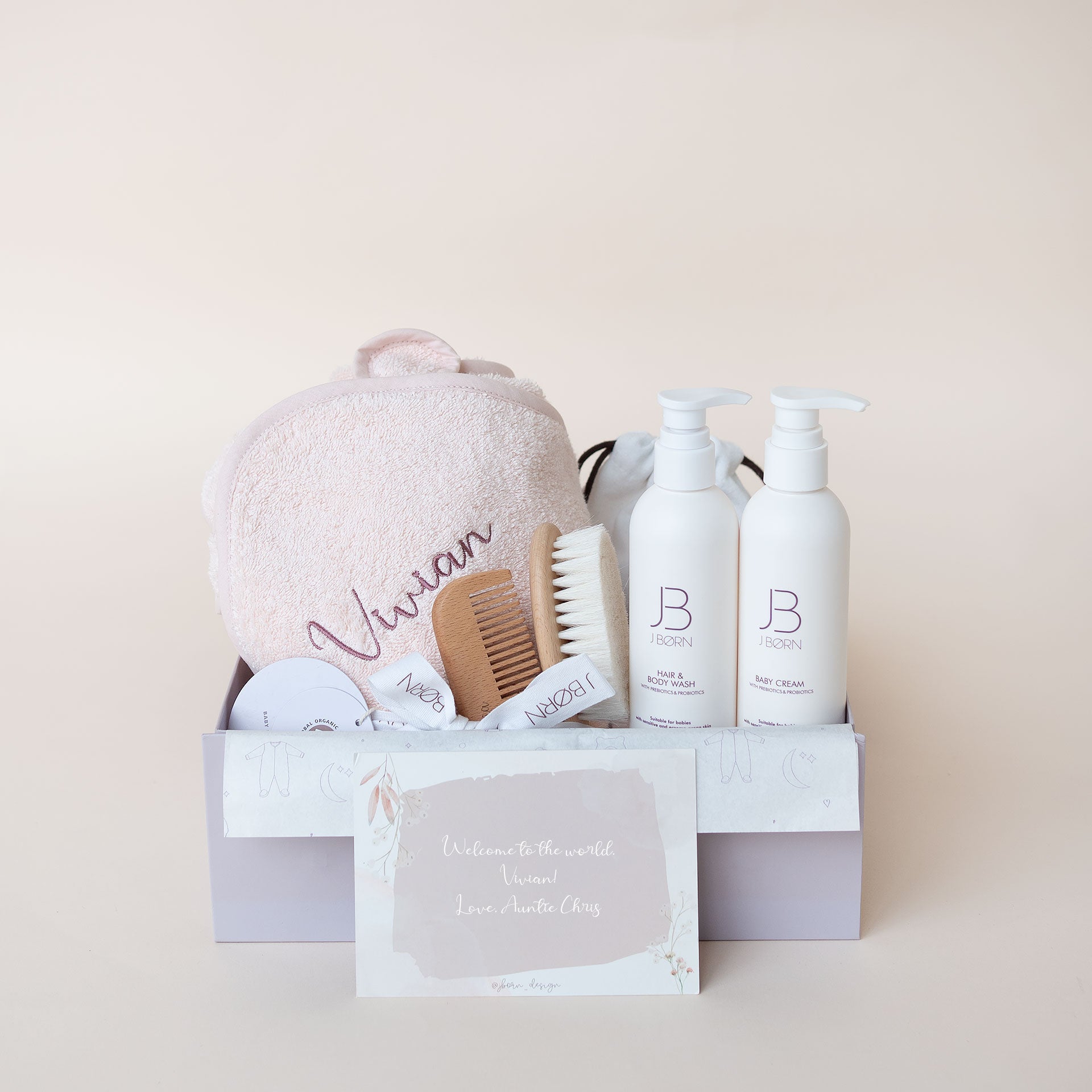 JBØRN Baby Bath Gift Set | Towel, Brush Set & Skincare to buy in the ...