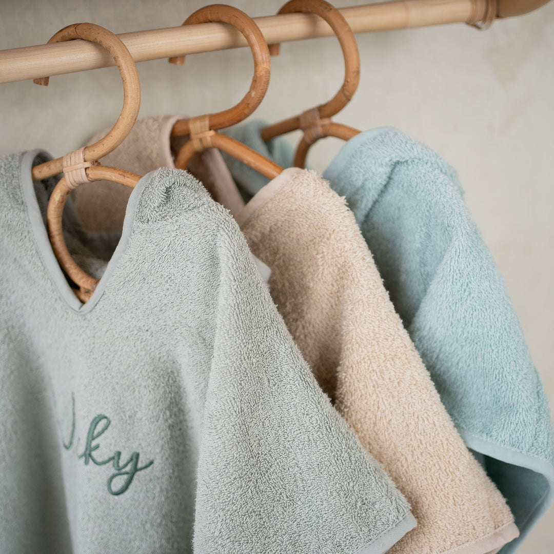 JBØRN Organic Cotton Hooded Poncho | 2-3 Years - Personalisable Baby Products Sold and Personalised by JustBørn