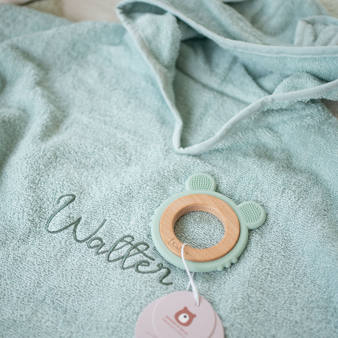 JBØRN Organic Cotton Hooded Poncho | 2-3 Years - Personalisable Baby Products Sold and Personalised by JustBørn