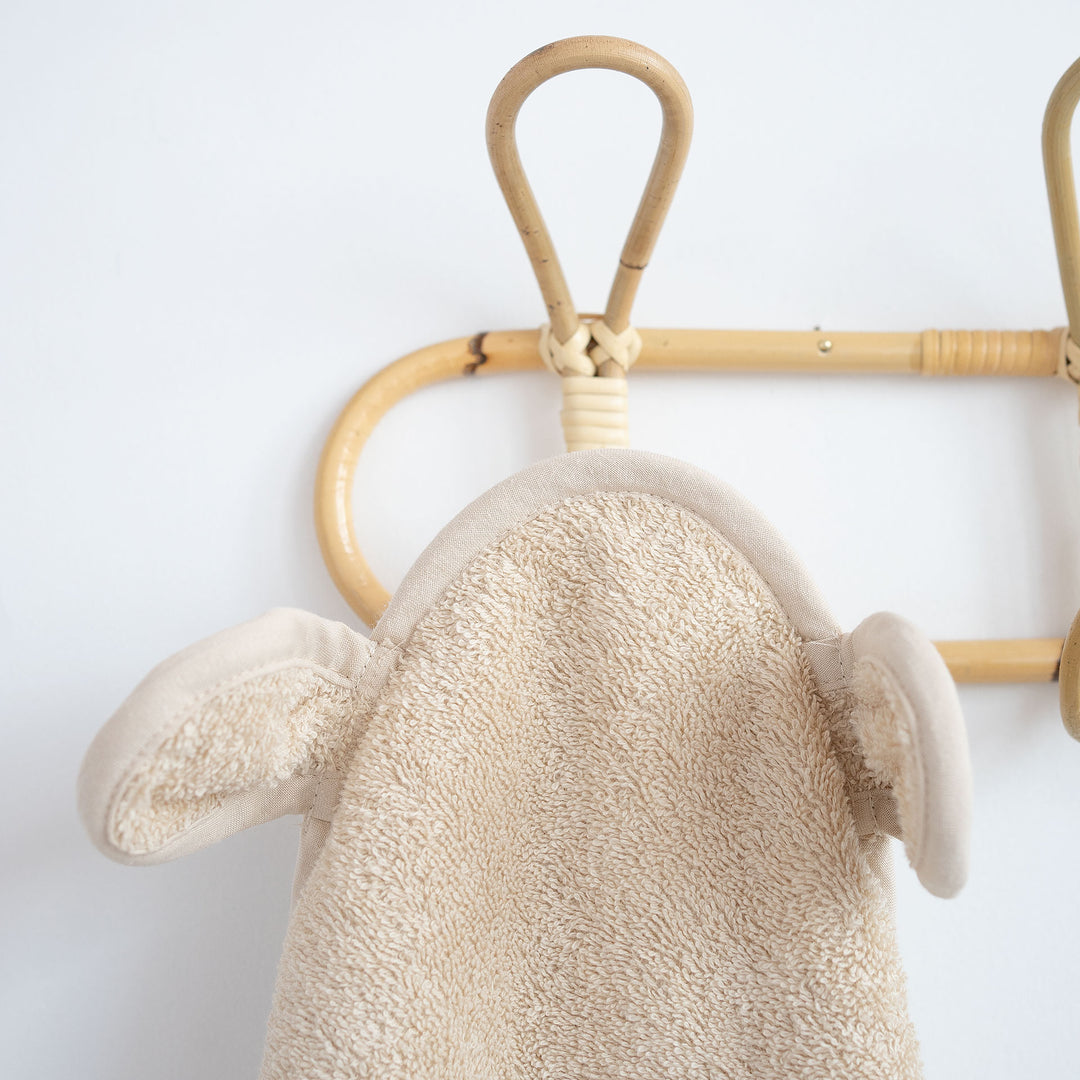 Vanilla JBØRN Organic Cotton Baby Hooded Towel with Ears by Just Børn sold by Just Børn
