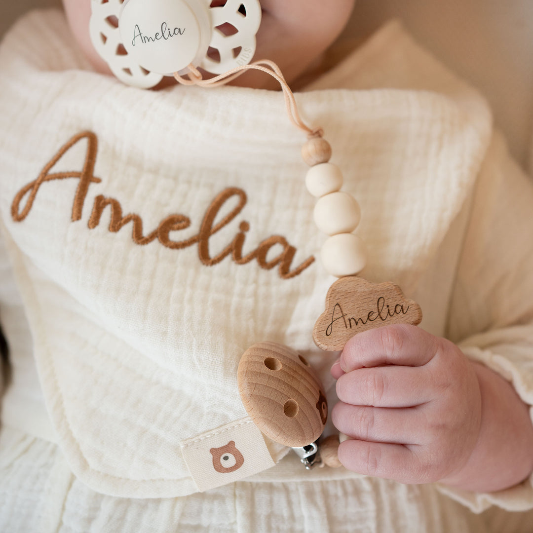 JBØRN Bunny Soft Toy & Matching Baby Bib Gift Set