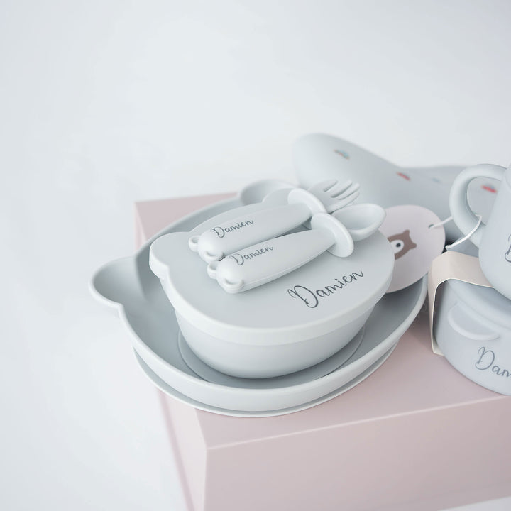 JBØRN Baby Weaning Essentials Gift Box - Personalisable Baby Products Sold and Personalised by JustBørn