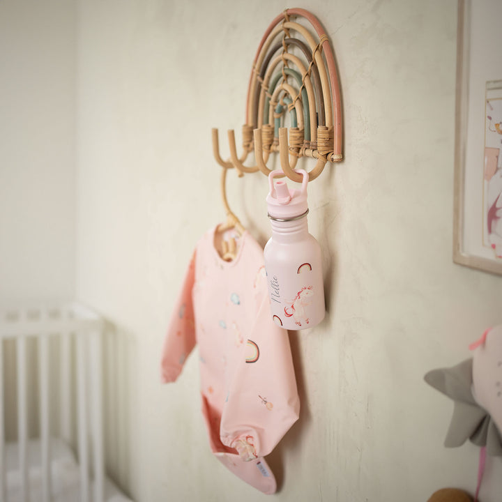 JBØRN First Birthday Gift | Personalised Water Bottle & Matching Sleeved Bib - Personalisable Baby Products Sold and Personalised by JustBørn
