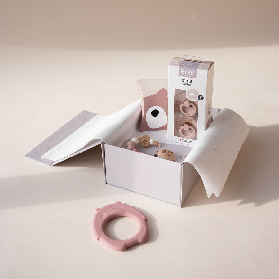 JBØRN Teether & BIBS Pacifiers Gift Box - Personalisable Baby Products Sold and Personalised by JustBørn