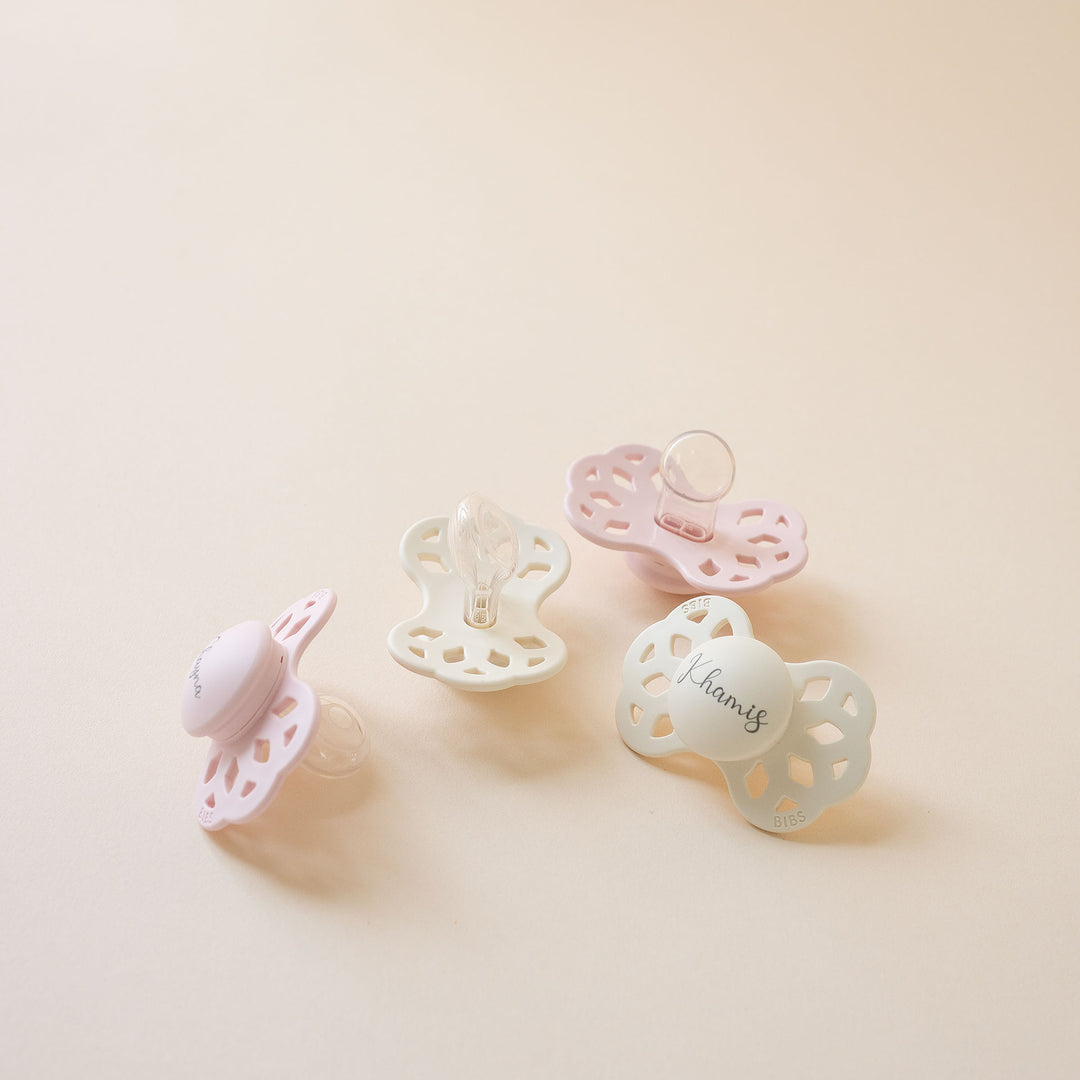 BIBS Infinity Anatomical Silicone Pacifiers - Personalisable Baby Products Sold and Personalised by JustBørn