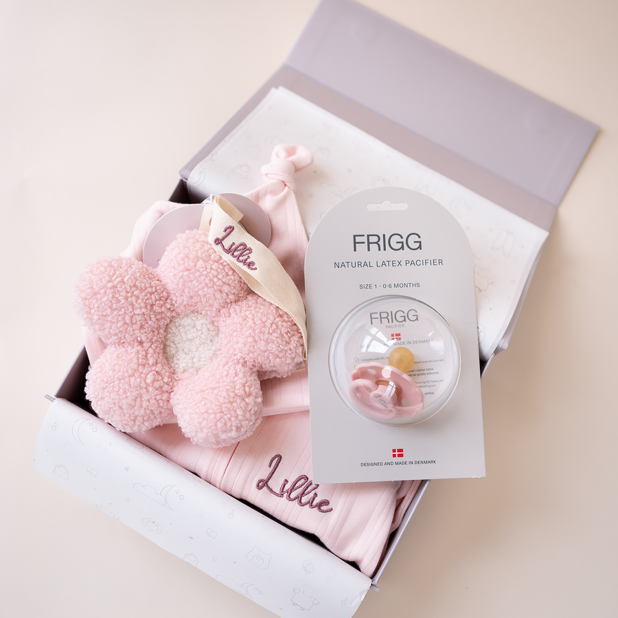 JBØRN Ribbed Bamboo Sleepsuit, Comforter & Pacifier Set - Personalisable Baby Products Sold and Personalised by JustBørn