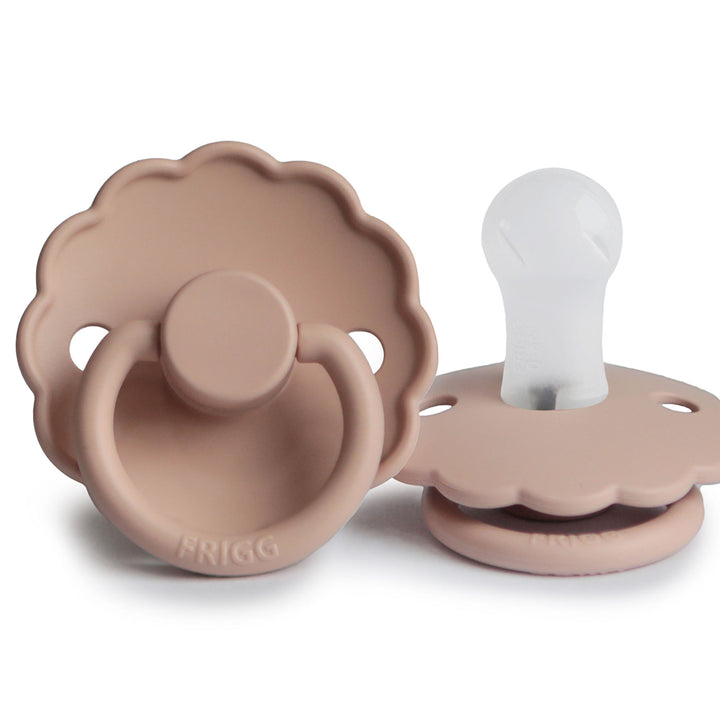 FRIGG Daisy Silicone Pacifiers Blush Size 1 (0-6 months) No - Personalisable Baby Products Sold and Personalised by JustBørn