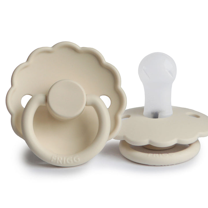 FRIGG Daisy Silicone Pacifiers Cream No - Personalisable Baby Products Sold and Personalised by JustBørn