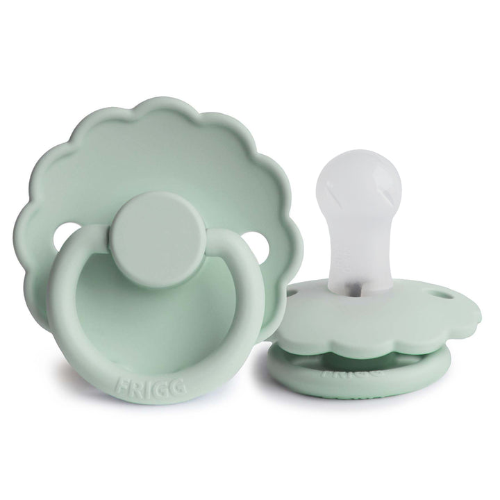 FRIGG Daisy Silicone Pacifiers Seafoam No - Personalisable Baby Products Sold and Personalised by JustBørn